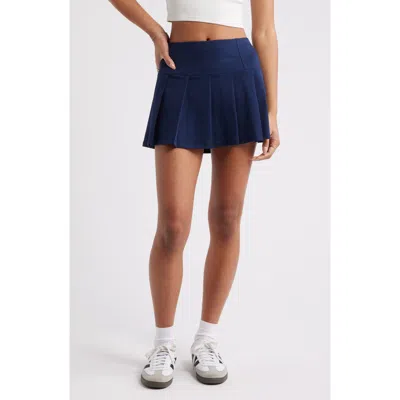 Bp. Pleated Miniskort In Blue