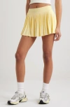 Bp. Pleated Miniskort In Yellow Mellow