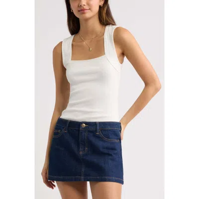 Bp. Pointelle Tank In White