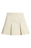 Bp. Preppy Pleated Miniskort In Neutral