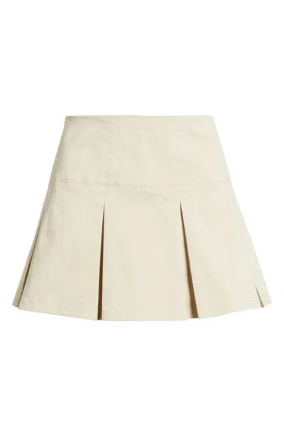 Bp. Preppy Pleated Miniskort In Neutral
