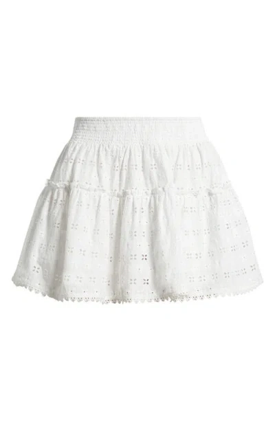 Bp. Pretty Cotton Eyelet Skort In White