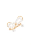 Bp. Pretty Faux Pearl Ring In Gold