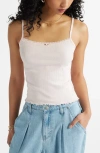 Bp. Pretty Pointelle Camisole In Pink Balm
