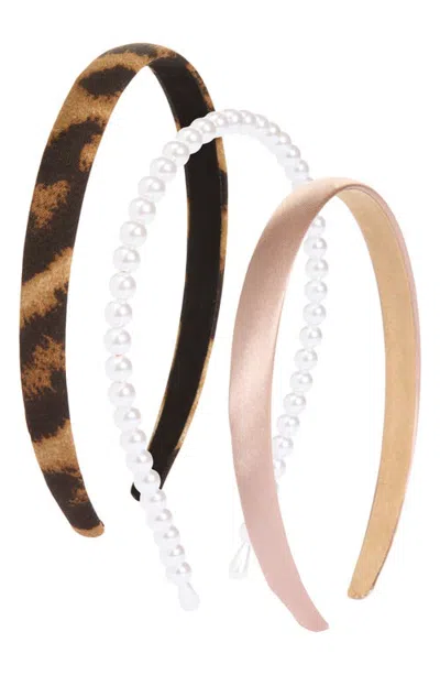 Bp. Pretty Set Of 3 Headbands In Multi