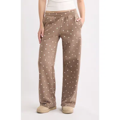 Bp. Printed Baggy Sweatpants In Brown