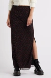 Bp. Printed Mesh Maxi Skirt