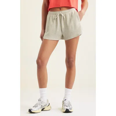 Bp. Pull-on Thermal Shorts In Grey Light Heather
