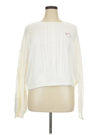 Bp. Pullover Sweater In White