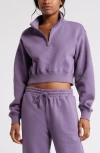 Bp. Quarter Zip Sweatshirt In Purple Montana