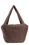 Bp. Quilted Heart Tote In Brown
