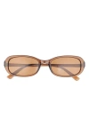 Bp. Rectangular Wrap Sunglasses In Brown