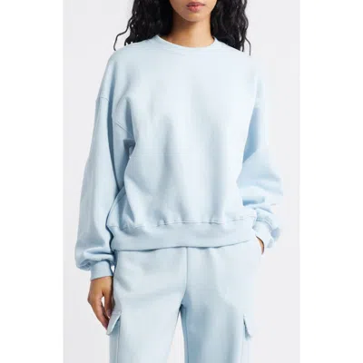 Bp. Relaxed Cotton Blend Sweatshirt In Blue