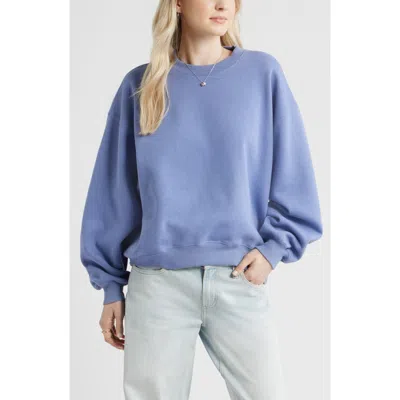 Bp. Relaxed Cotton Blend Sweatshirt In Blue