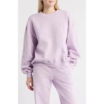 Bp. Relaxed Cotton Blend Sweatshirt In Purple Fair