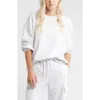 Bp. Relaxed Cotton Blend Sweatshirt In White