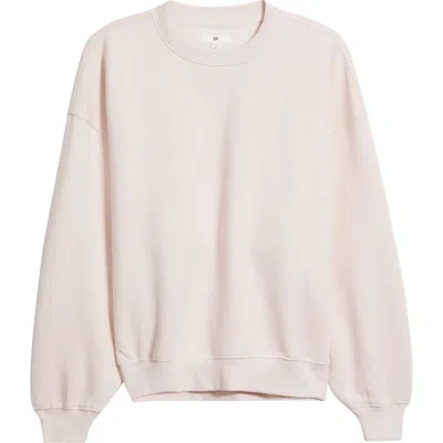 Bp. Relaxed Cotton Blend Sweatshirt In White