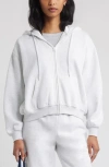 Bp. Relaxed Cotton Blend Zip Hoodie In Gray