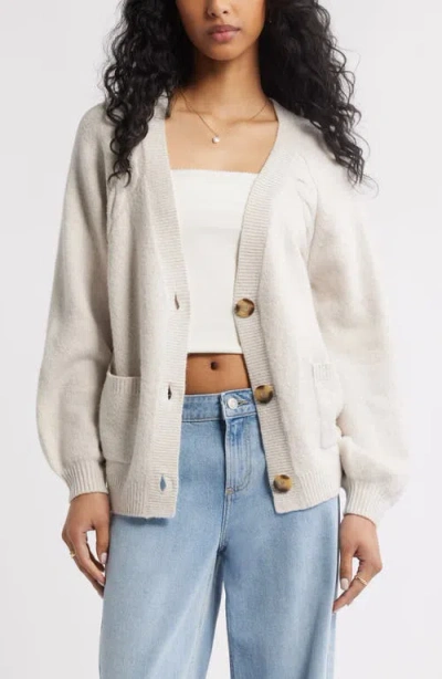 Bp. Relaxed Everyday Cardigan In Brown