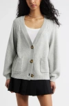 Bp. Relaxed Everyday Cardigan In Gray