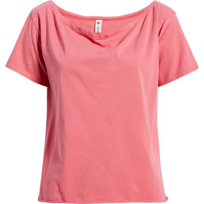 Bp. Relaxed Fit Boat Neck Cotton T-shirt In Pink