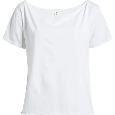Bp. Relaxed Fit Boat Neck Cotton T-shirt In White