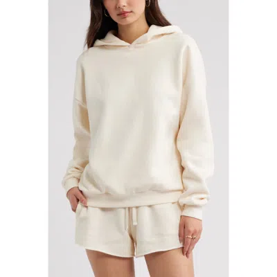 Bp. Relaxed Fleece Hoodie In White