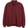 Bp. Relaxed Quarter Zip Pullover In Burgundy