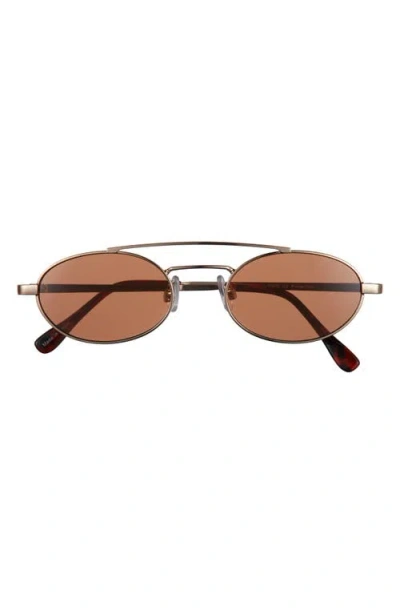 Bp. Retro Oval Sunglasses In Gold