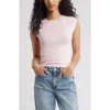 Bp. Rib Cap Sleeve T-shirt In Pink