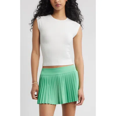 Bp. Rib Cap Sleeve T-shirt In White