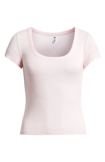 Bp. Rib Scoop Neck T-shirt In Pink