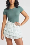 Bp. Rib T-shirt In Green Halo