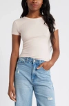 Bp. Rib T-shirt In Pink Sepia
