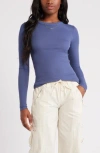 Bp. Ribbed Long Sleeve T-shirt In Blue