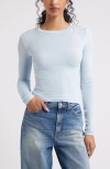 Bp. Ribbed Long Sleeve T-shirt In Neutral