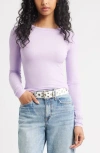 Bp. Ribbed Long Sleeve T-shirt In Neutral