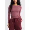Bp. Ribbed Long Sleeve T-shirt In Purple