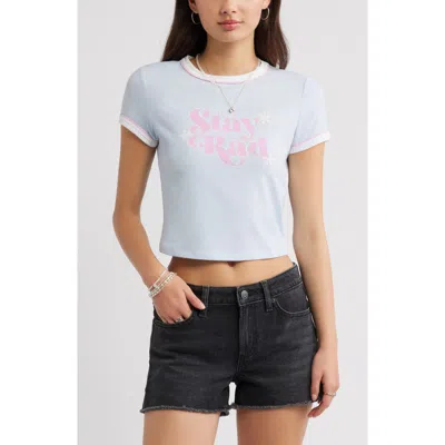 Bp. Ringer Crop Graphic Baby Tee In White