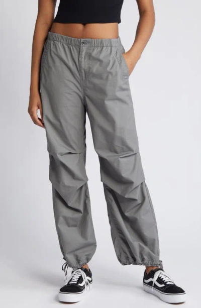 Bp. Ripstop Parachute Pants In Grey Pearl