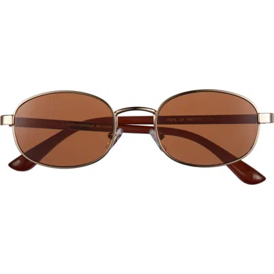 Bp. Round Sunglasses In Gold