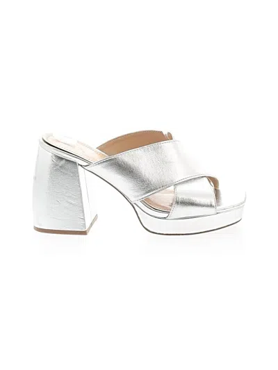 Pre-owned Bp. Sandals In Silver