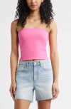 Bp. Scallop Trim Tube Top In Pink
