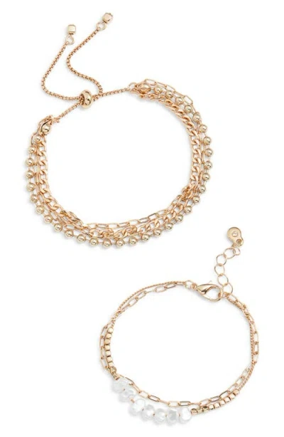 Bp. Set Of 2 Assorted Chain Bracelets