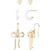 Bp. Set Of 2 Earrings In Gold