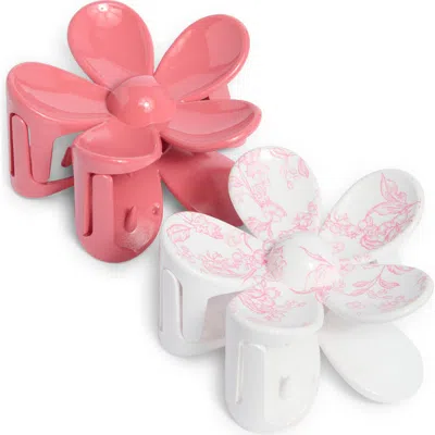 Bp. Set Of 2 Flower Claw Clips In Multi