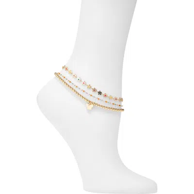 Bp. Set Of 3 Anklets