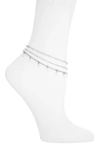 Bp. Set Of 3 Anklets