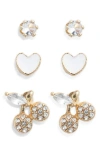Bp. Set Of 3 Stud Earrings