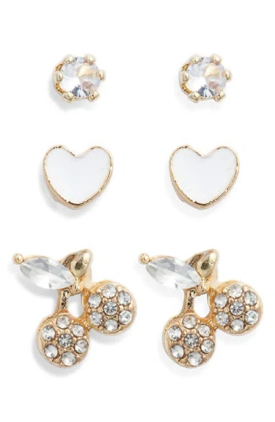 Bp. Set Of 3 Stud Earrings